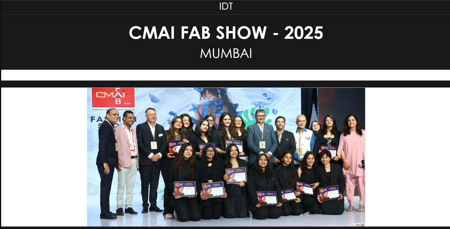 IDT CMAI FAB Show 2025 Mumbai student group
